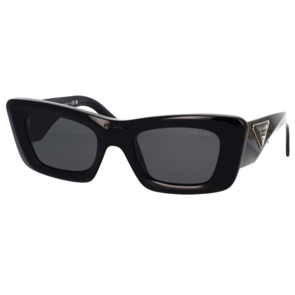 NEW PRADA PR13ZS 1AB5S0 WOMEN PRADA SUNGLASSES PRADA SPR 13Z BLACK PR 13SZ - Picture 2 of 11